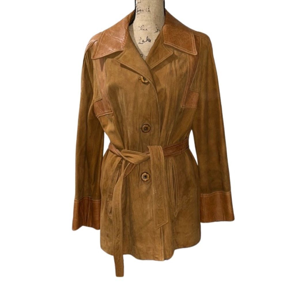 Napa Y Ante Skin Gear Fully Lined 100% Leather Jacket size 16